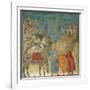 The Gift of the Mantle-Giotto di Bondone-Framed Giclee Print