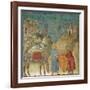 The Gift of the Mantle-Giotto di Bondone-Framed Giclee Print