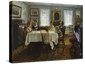 The Gilchrist Family at Breakfast, 1916-William Wallace Gilchrist-Stretched Canvas