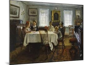 The Gilchrist Family at Breakfast, 1916-William Wallace Gilchrist-Mounted Giclee Print