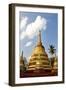 The Gilded Stupas of Wat In, Kengtung (Kyaingtong), Shan State, Myanmar (Burma), Asia-Lee Frost-Framed Photographic Print