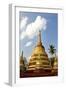 The Gilded Stupas of Wat In, Kengtung (Kyaingtong), Shan State, Myanmar (Burma), Asia-Lee Frost-Framed Photographic Print