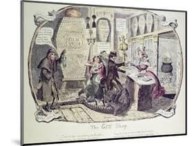 The Gin Shop, 1829-George Cruikshank-Mounted Giclee Print