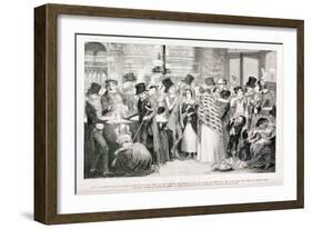 The Gin Shop, Plate 1 of "The Drunkard's Children," 1848-George Cruikshank-Framed Giclee Print