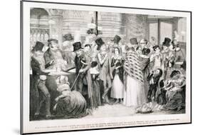 The Gin Shop, Plate 1 of "The Drunkard's Children," 1848-George Cruikshank-Mounted Giclee Print