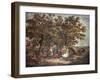 The Gipsies Tent, Engraved by Joseph Grozar-George Morland-Framed Giclee Print