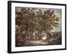 The Gipsies Tent, Engraved by Joseph Grozar-George Morland-Framed Giclee Print