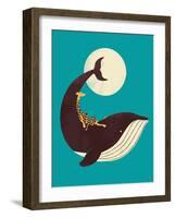 The Giraffe and the Whale-Jay Fleck-Framed Art Print