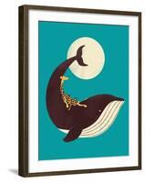 The Giraffe and the Whale-Jay Fleck-Framed Art Print