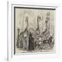 The Giraffes, and their Nubian Attendants, at the Surrey Zoological Gardens-null-Framed Giclee Print