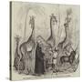 The Giraffes, and their Nubian Attendants, at the Surrey Zoological Gardens-null-Stretched Canvas