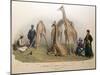 The Giraffes with the Arabs, 1836-George The Elder Scharf-Mounted Premium Giclee Print