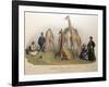 The Giraffes with the Arabs, 1836-George The Elder Scharf-Framed Giclee Print