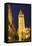 The Giralda at Night, UNESCO World Heritage Site, Seville, Andalucia, Spain, Europe-Stuart Black-Framed Stretched Canvas