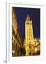 The Giralda at Night, UNESCO World Heritage Site, Seville, Andalucia, Spain, Europe-Stuart Black-Framed Photographic Print