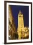 The Giralda at Night, UNESCO World Heritage Site, Seville, Andalucia, Spain, Europe-Stuart Black-Framed Photographic Print