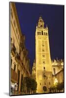 The Giralda at Night, UNESCO World Heritage Site, Seville, Andalucia, Spain, Europe-Stuart Black-Mounted Photographic Print