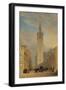 The Giralda Seen from Calle Placentines-José Domínguez Bécquer-Framed Giclee Print