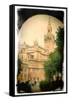 The Giralda Tower as Seen from Patio De Banderas Square, Seville, Spain-Felipe Rodriguez-Framed Stretched Canvas