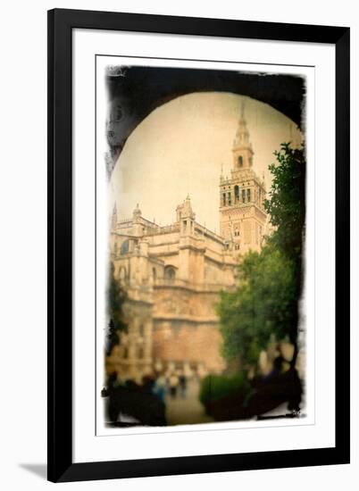 The Giralda Tower as Seen from Patio De Banderas Square, Seville, Spain-Felipe Rodriguez-Framed Photographic Print