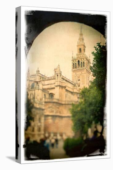 The Giralda Tower as Seen from Patio De Banderas Square, Seville, Spain-Felipe Rodriguez-Stretched Canvas