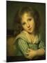 The Girl at the Table-Jean-Baptiste Greuze-Mounted Giclee Print
