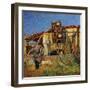 The Girl at the Well-Mario Puccini-Framed Giclee Print