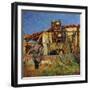 The Girl at the Well-Mario Puccini-Framed Giclee Print