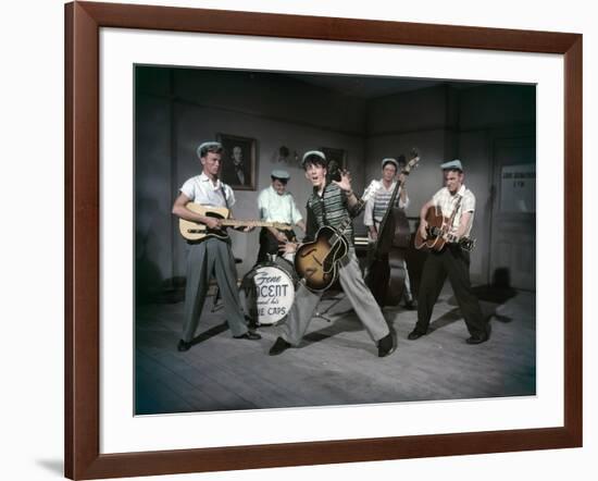 THE GIRL CAN'T HELP IT, 1956 directed by FRANK TASHLIN Gene Vincent and his Blue Caps (photo)-null-Framed Photo