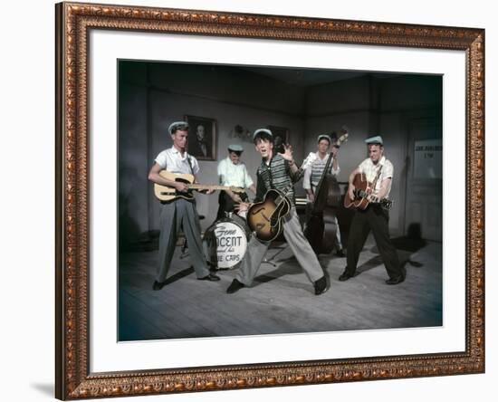 THE GIRL CAN'T HELP IT, 1956 directed by FRANK TASHLIN Gene Vincent and his Blue Caps (photo)-null-Framed Photo