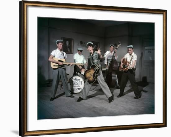 THE GIRL CAN'T HELP IT, 1956 directed by FRANK TASHLIN Gene Vincent and his Blue Caps (photo)-null-Framed Photo