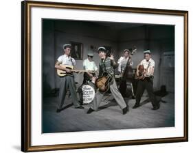 THE GIRL CAN'T HELP IT, 1956 directed by FRANK TASHLIN Gene Vincent and his Blue Caps (photo)-null-Framed Photo