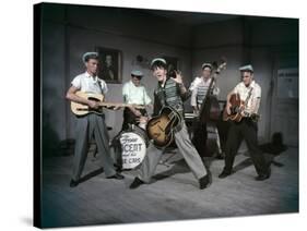 THE GIRL CAN'T HELP IT, 1956 directed by FRANK TASHLIN Gene Vincent and his Blue Caps (photo)-null-Stretched Canvas