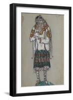 The Girl. Costume Design for the Ballet the Rite of Spring (Le Sacre Du Printemp), 1912-Nicholas Roerich-Framed Giclee Print