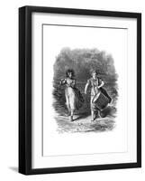 The Girl Drummers-F Beard-Framed Premium Giclee Print