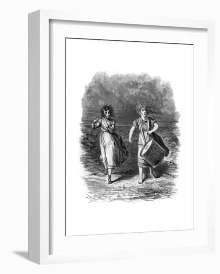 The Girl Drummers-F Beard-Framed Giclee Print