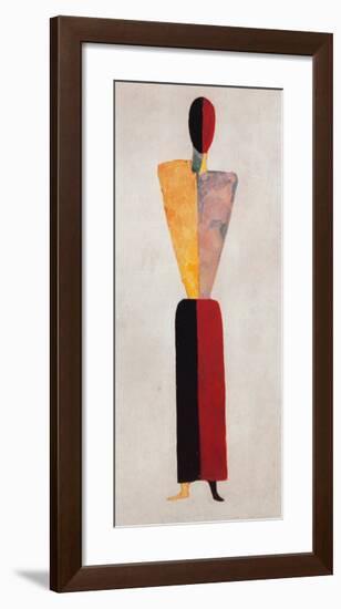 The Girl, Figure on White-Kasimir Malevich-Framed Art Print