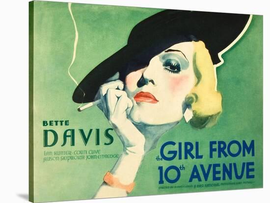 The Girl From 10th Avenue, Bette Davis on title card, 1935-null-Stretched Canvas