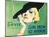 The Girl From 10th Avenue, Bette Davis on title card, 1935-null-Mounted Art Print