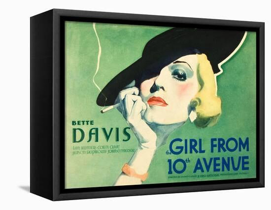 The Girl From 10th Avenue, Bette Davis on title card, 1935-null-Framed Stretched Canvas