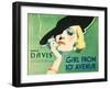 The Girl From 10th Avenue, Bette Davis on title card, 1935-null-Framed Art Print