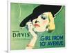 The Girl From 10th Avenue, Bette Davis on title card, 1935-null-Framed Art Print