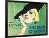 The Girl From 10th Avenue, Bette Davis on title card, 1935-null-Framed Art Print