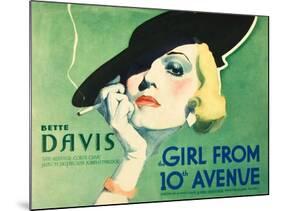 The Girl From 10th Avenue, Bette Davis on title card, 1935-null-Mounted Art Print