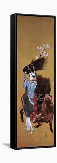 The Girl from Ohara-Katsushika Hokusai-Framed Stretched Canvas