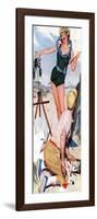 The Girl From the Ocean Floor  - Saturday Evening Post "Leading Ladies", December 18, 1954 pg.24-Lynn Buckham-Framed Giclee Print