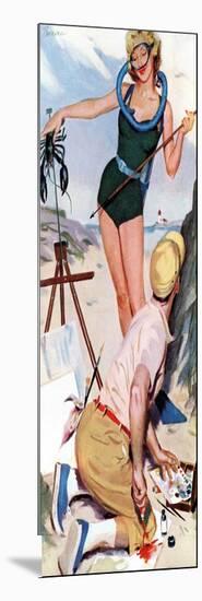 The Girl From the Ocean Floor  - Saturday Evening Post "Leading Ladies", December 18, 1954 pg.24-Lynn Buckham-Mounted Giclee Print