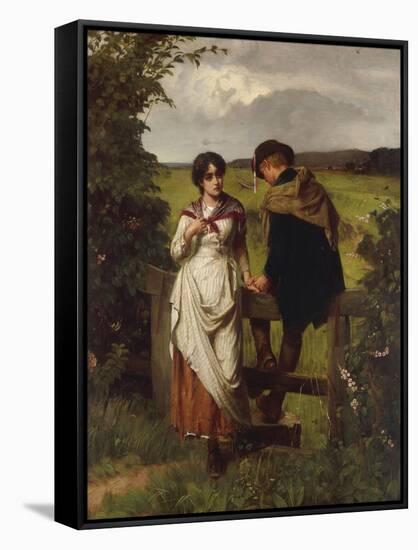 The Girl I left behind me, c.1880-William Holyoake-Framed Stretched Canvas