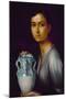 THE GIRL IN THE JAR, 1928  OIL AND TEMPERA ON CANVAS  55x40. MUSEO ROMERO DE TORRES, CORDOBA, SPAIN-JULIO ROMERO DE TORRES-Mounted Poster