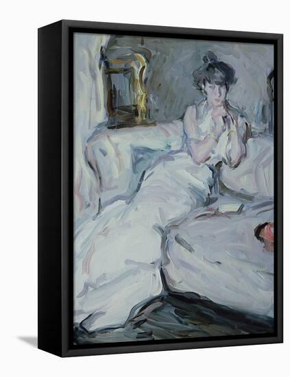 The Girl in White, 1909-Samuel John Peploe-Framed Stretched Canvas